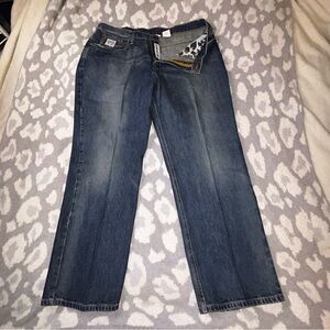 Cinch Men's Straight Jeans in Faded Blue 38x30